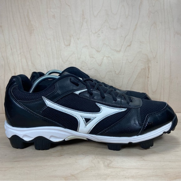 Mizuno 9 Spike Franchise 6 Low Black Cleats Mens Size 11.5 - Picture 1 of 11